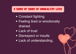 sign of unhealthy love 